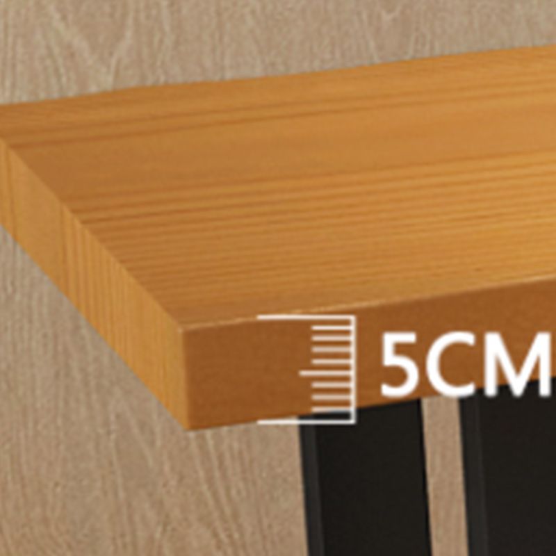 1/5/7 Pieces Industrial Rectangle Pub Table Set Wooden Counter Table with Backless Stools