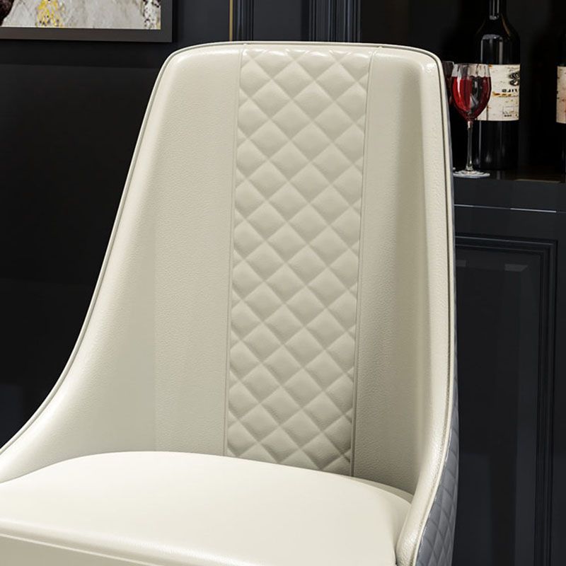 Chaise de salle à manger sans bras à dossier solide de style scandinave, chaises latérales de salle à manger rembourrées