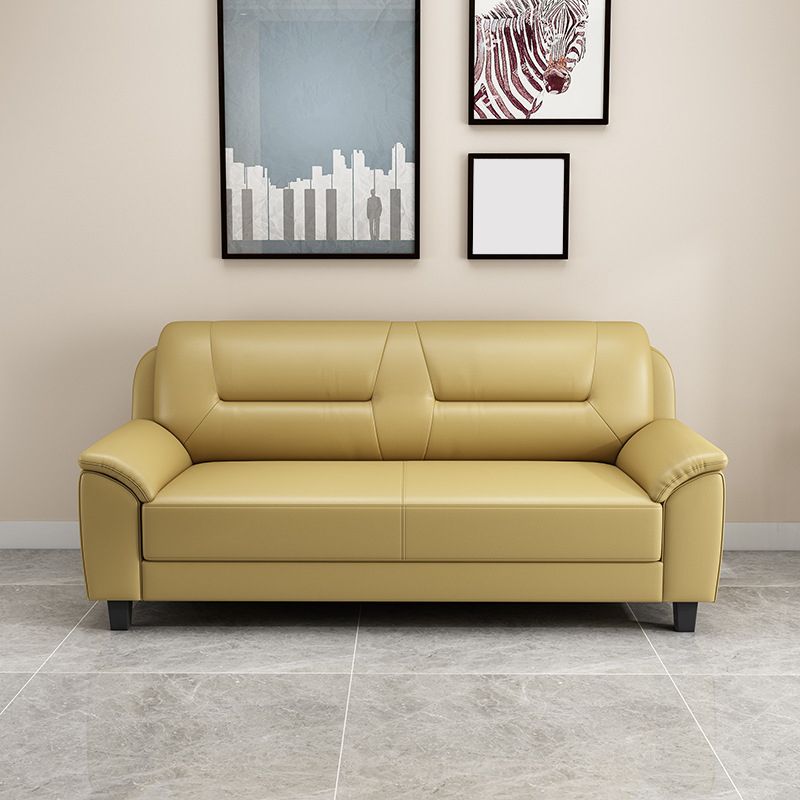 Pillow Top Arm Sofa 55.12"/70.87" W Faux Leather 3-Seat Loveseat