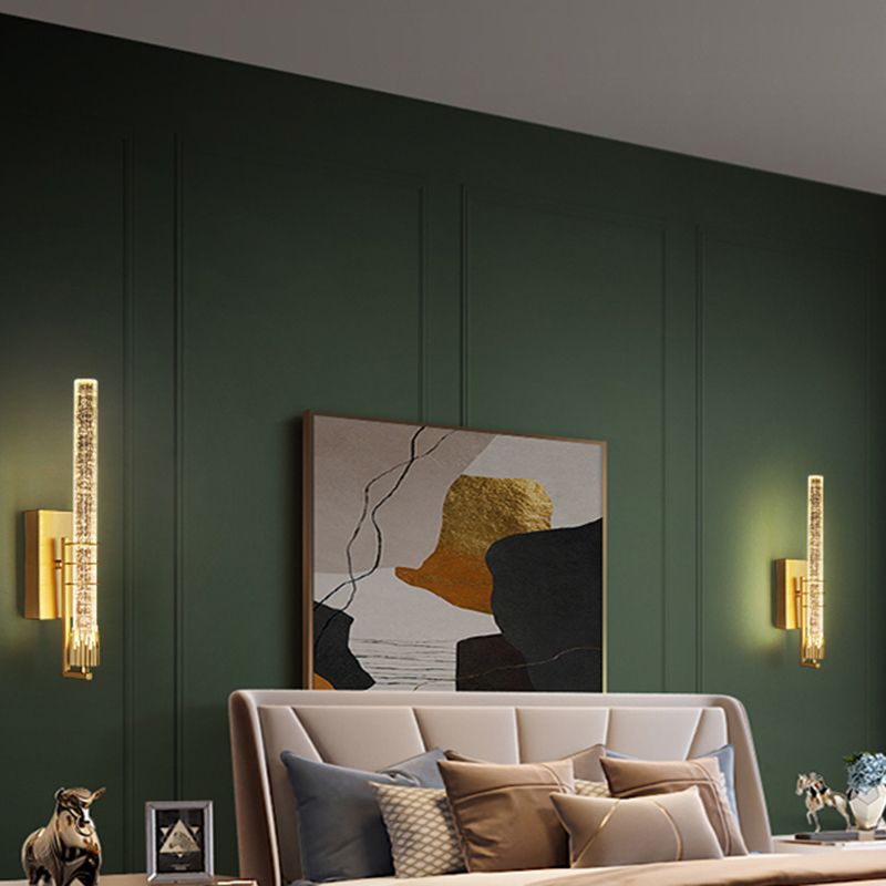 Leichter extravaganter Stil linearer Wandleuchten Kristall 1 Leichte Leuchten