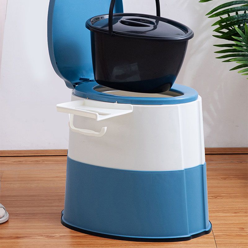 Modern Flush Toilet Plastic Round Floor Mount Toilet Bowl for Bathroom