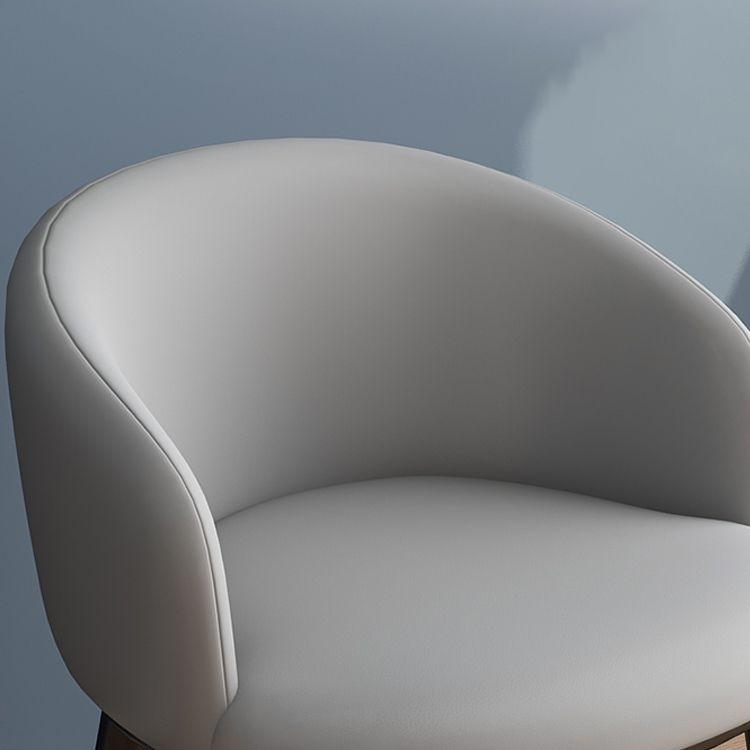 Silla sin brazos de comedor de metal Glam, silla lateral de comedor tapizada para restaurante