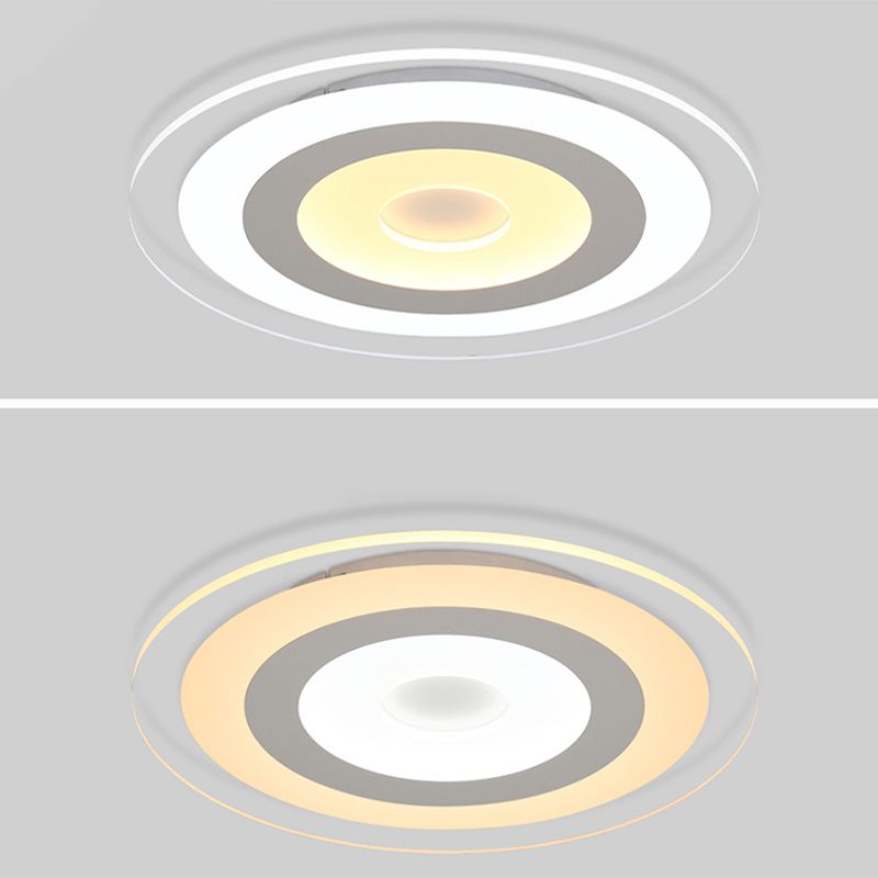 Circular Flush Mount Ceiling Lights Modern Acrylic Flushmount