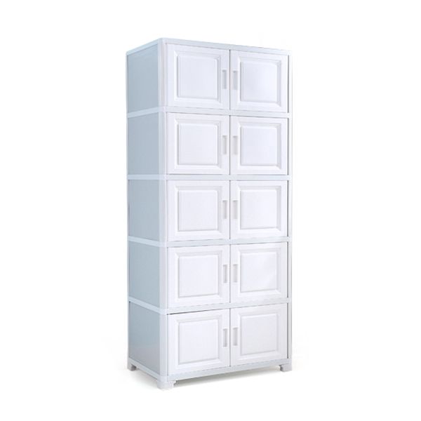 Contemporary Style Bedroom Cabinet Plastic Non-Hanging Storage Cabinet