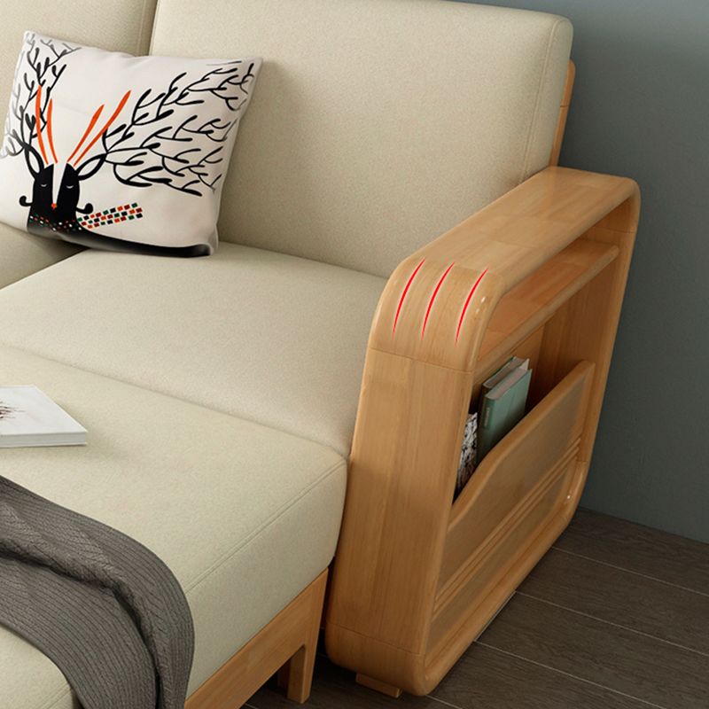 Contemporary Sectional Sofa Fabric Reversible Storage Sectionals