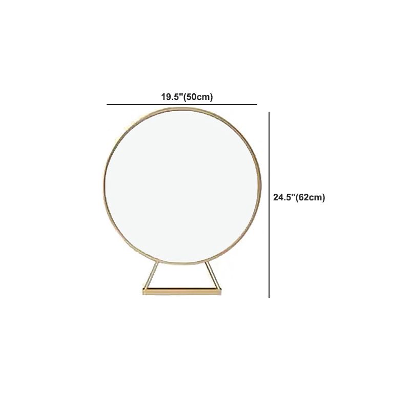 1-Drawer Makeup Vanity Table with Mirror & Stool Luxurious Stone/Leather Dresser