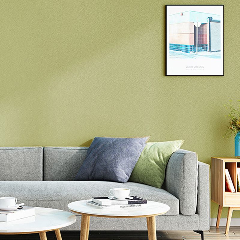 Wall Covering Scandinavian Solid Adult Pastel Color Wallpaper Roll for Dining Room