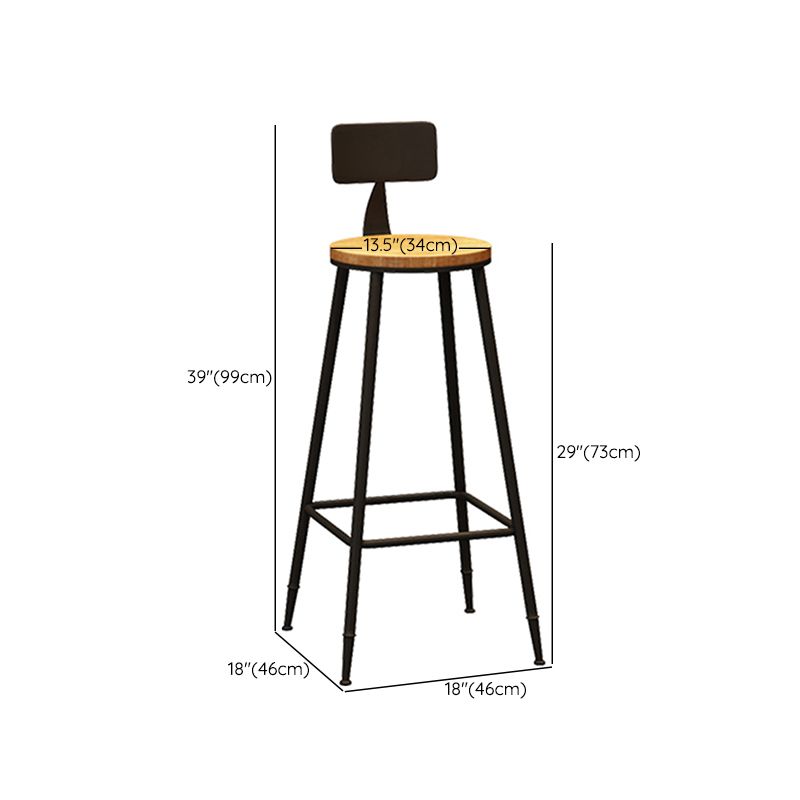 Contemporary Counter Bar Stool Low Back Counter Height Stools