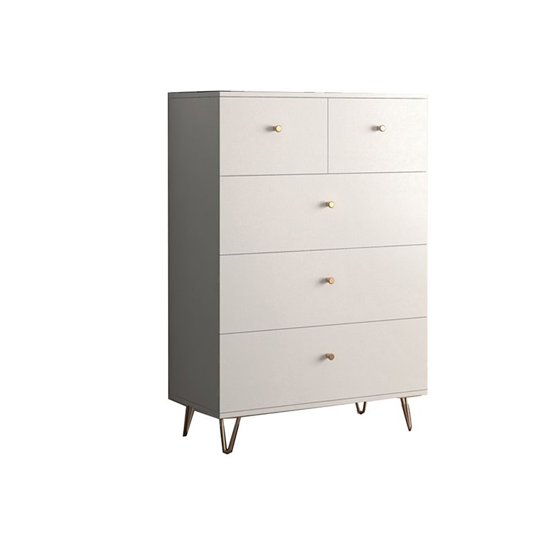 15.74" Wide Modern Accent Chest White Accent Cabinet with Drawers