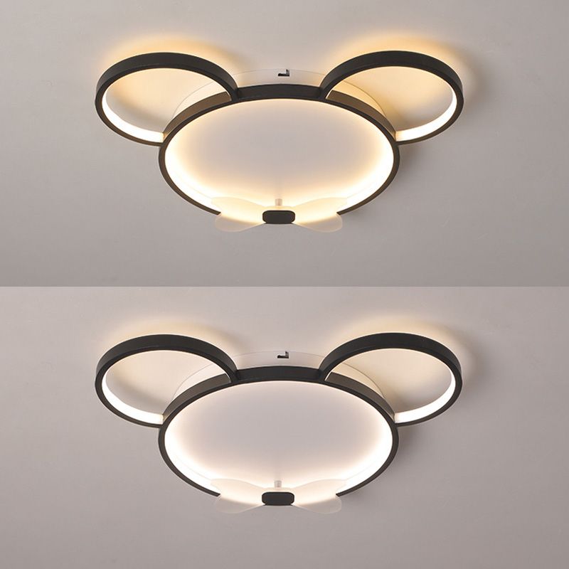 Mouse Flush Mount Ceiling Light Kids Acrylic Ceiling Flush Mount for Children Bedroom