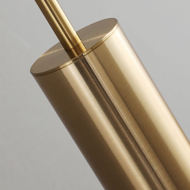 Bedroom Suspended Lighting Fixture Modern Style Hanging Light Kit with Tube Acrylic Shade