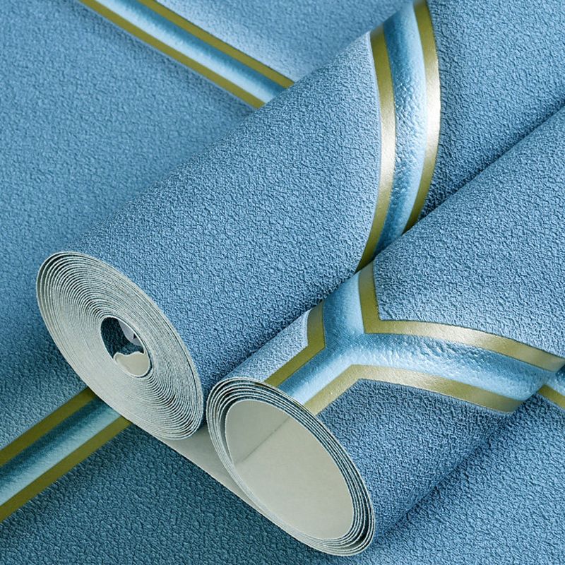 Rhombus 33' x 20.5" Wallpaper Dark Color Textured Moisture-Resistant Wall Art with Decorative Diamond