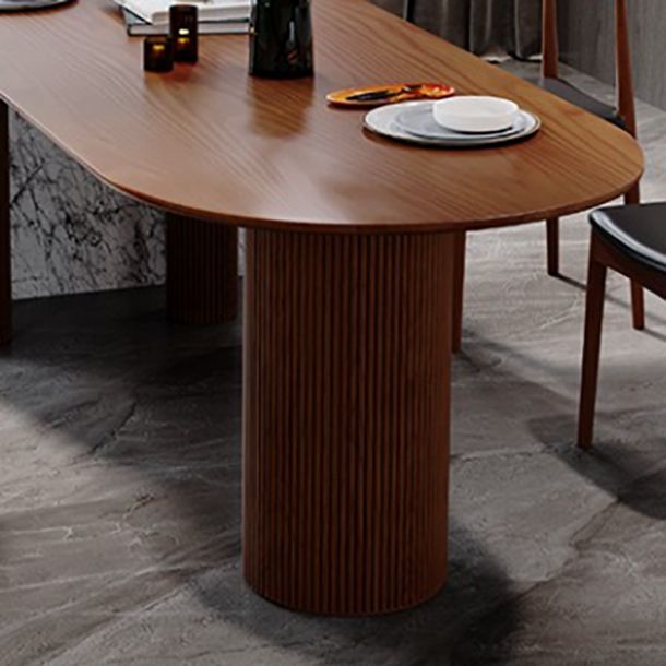 Mesa de madera de pino de forma gratuita para la mesa interior moderna del restaurante con 3 patas