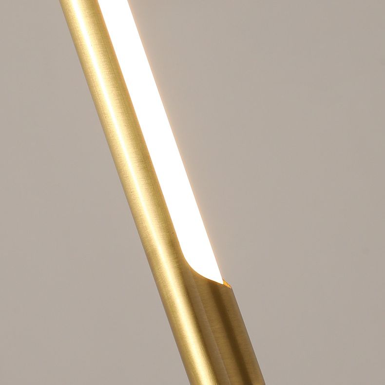 Modern Round Tube LED Pendant Light Long Line Lamps for Bedroom Dinning Room