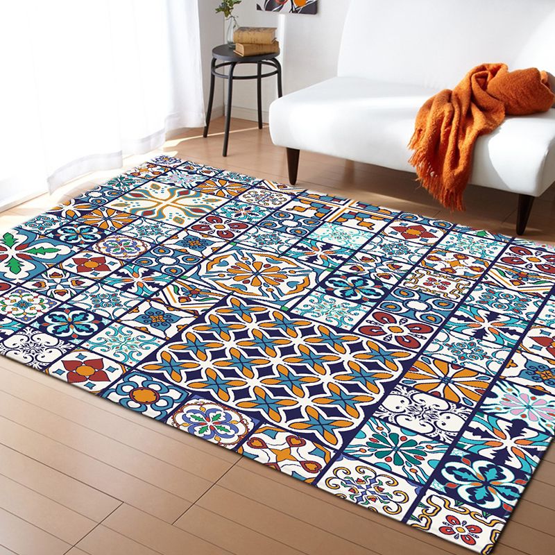 Tapis en brique de couleur marocaine Tapis d'intérieur synthétique Multi couleurs Tapis sans glissement de la zone amicale pour animaux de compagnie pour décoration