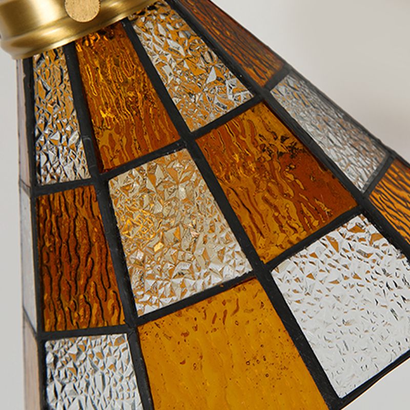 Nordic Style Vanity Light Geometry Shape Vanity Lamp with Glass Shade for Shower Room