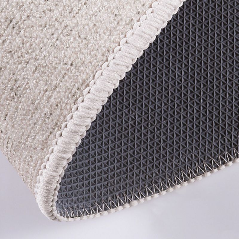 Light Gray Graphic Rug Polyester Casual Rug Stain Resistant Rug for Living Room