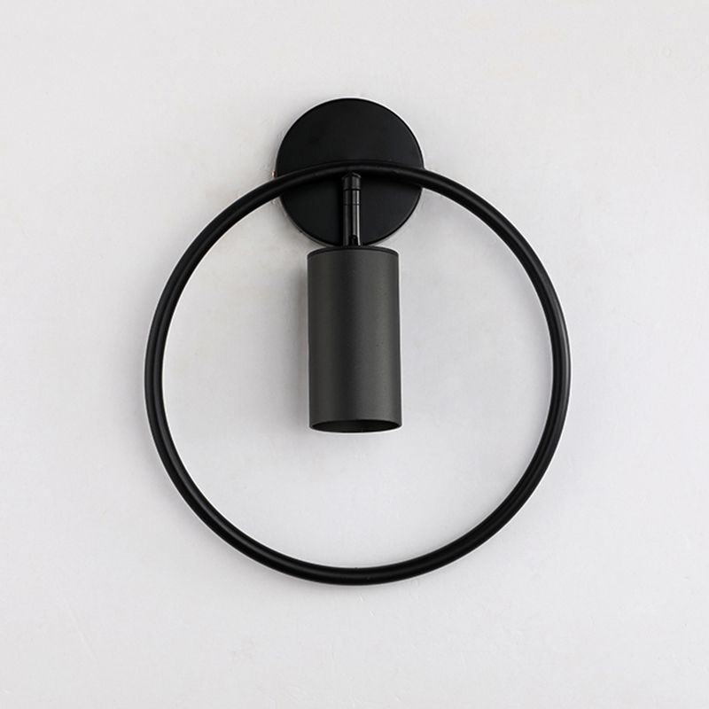 Luz de pared de pared de globo de globo de metal contemporánea de 1 luz para el dormitorio