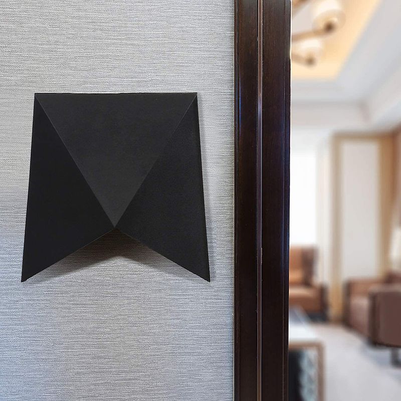 Modern Style Geometry Shade Wall Lamp Metal 1 Light Sconces for Outdoor