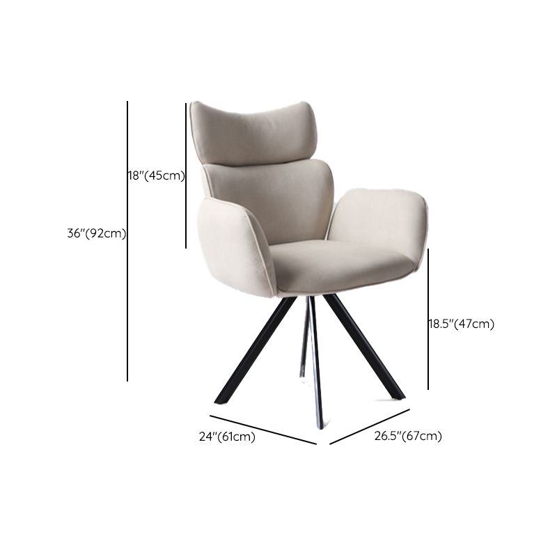Armless Office Chair No Wheels Desk Chair for Living Room Home