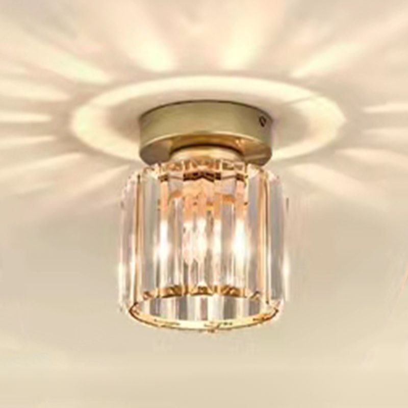 Colonial Style Geometry Ceiling Fixtures Metal Ceiling Flush Mount in Bronze