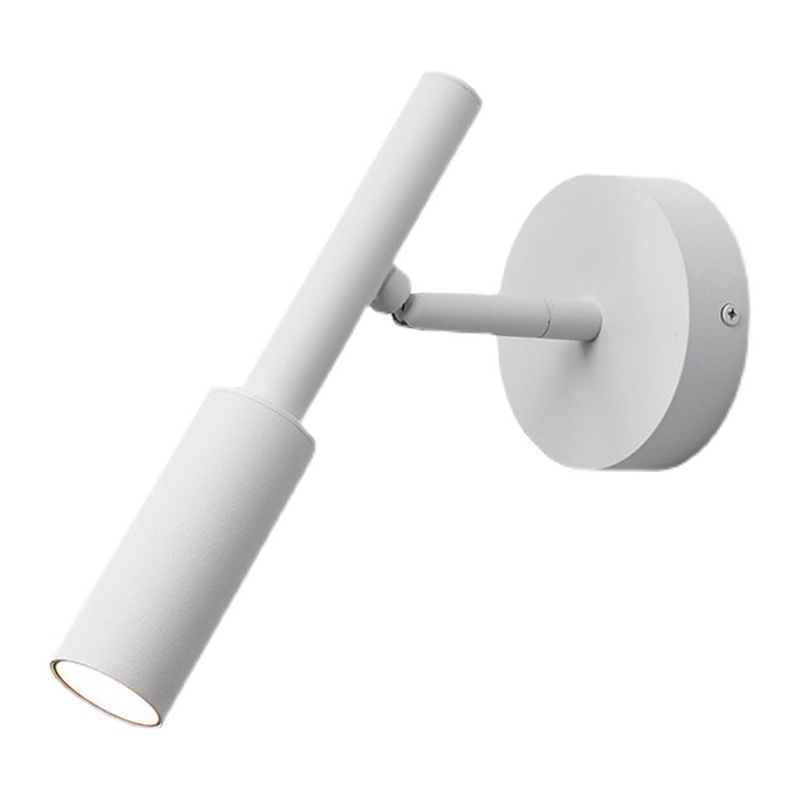 Medio cilindro de lectura de la pared iluminación de pared de estilo moderno de metal de 1 luces montadas en la pared