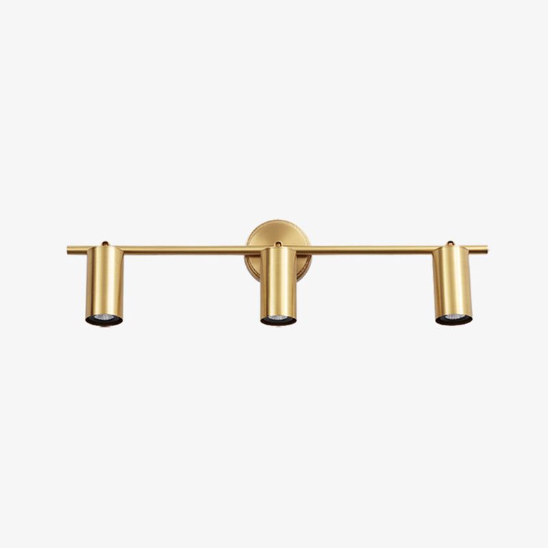 Iluminación de pared de cilindro múltiple lámpara de pared de metal moderna lámpara montada en la pared en latón