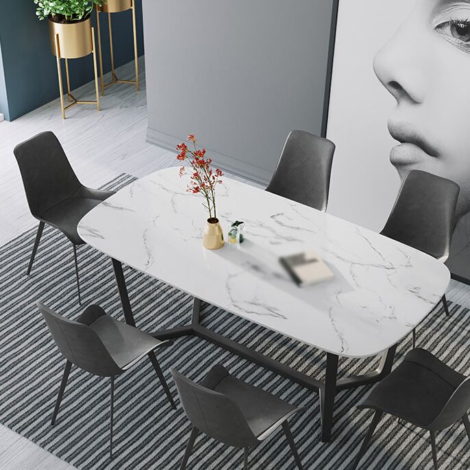 Modern 1/4/6/7 Pieces Dining Set Sintered Stone Dining Table Set for Home