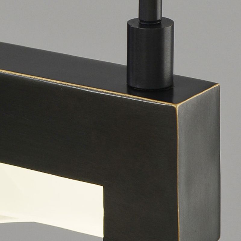 Zeitgenössischer Stil lineare Inselanhänger Metal Island Leuchten