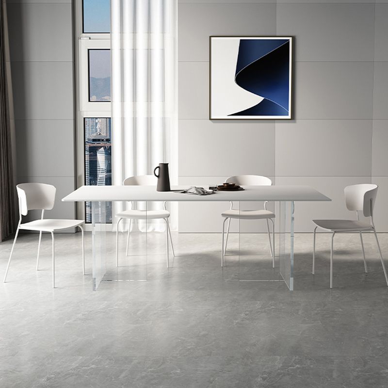 Modern 1/4/5/7 Pieces Dinette Set with Sintered Stone White Table Dining room Set