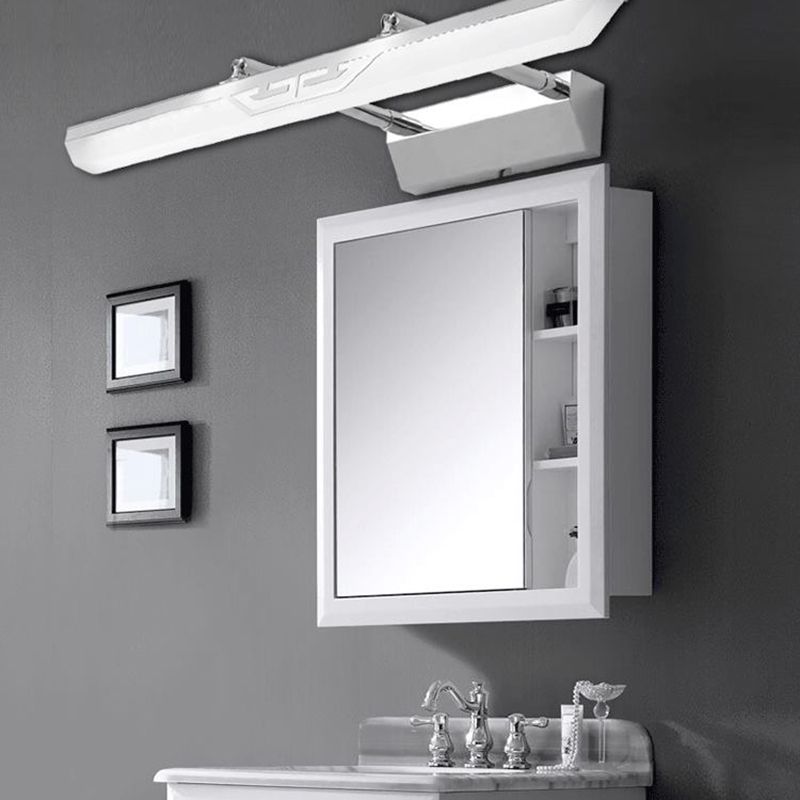 Modern Simple Stainless Steel Vanity Light Geometry Scalable Led Vanity Lamp for Bedroom