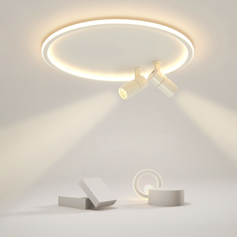2-licht aluminium LED Semi Flush Mount in moderne stijl verstelbare lamp indoor plafondlicht