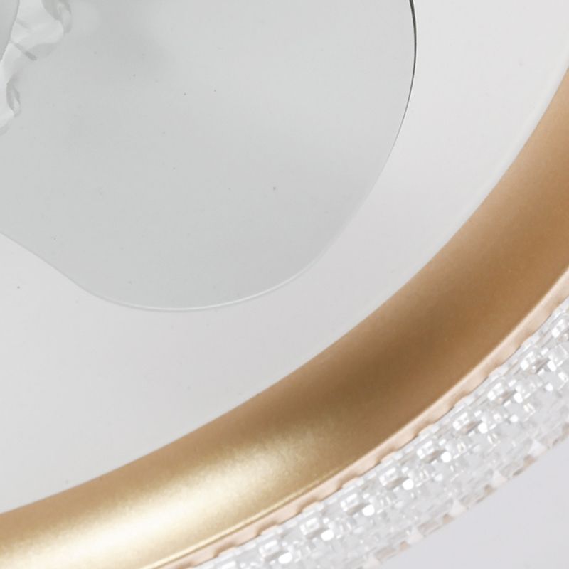 2 Light Ceiling Fan Lighting Modern Style Metal Ceiling Fan Light for Kitchen