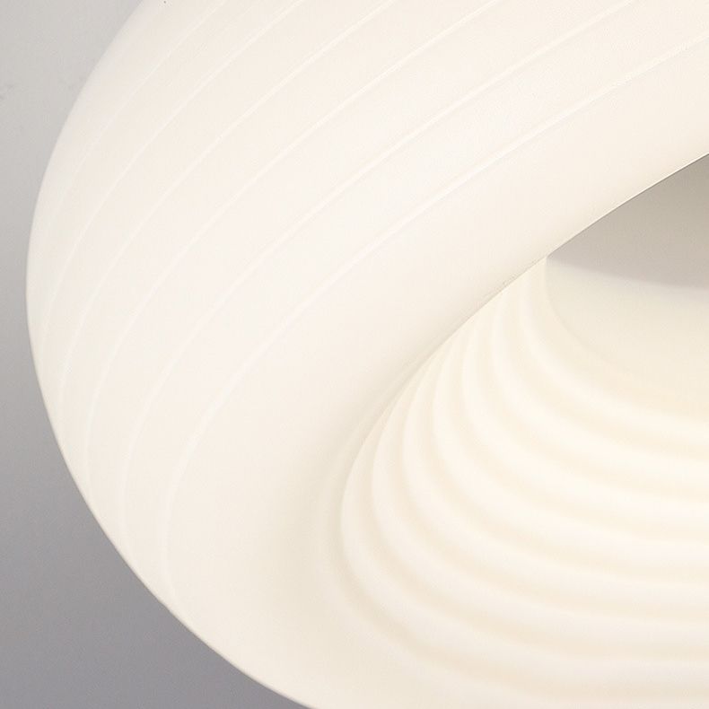 Modernism White Single Ceiling Fan Lamp LED Ceiling Fan Light with Acrylic