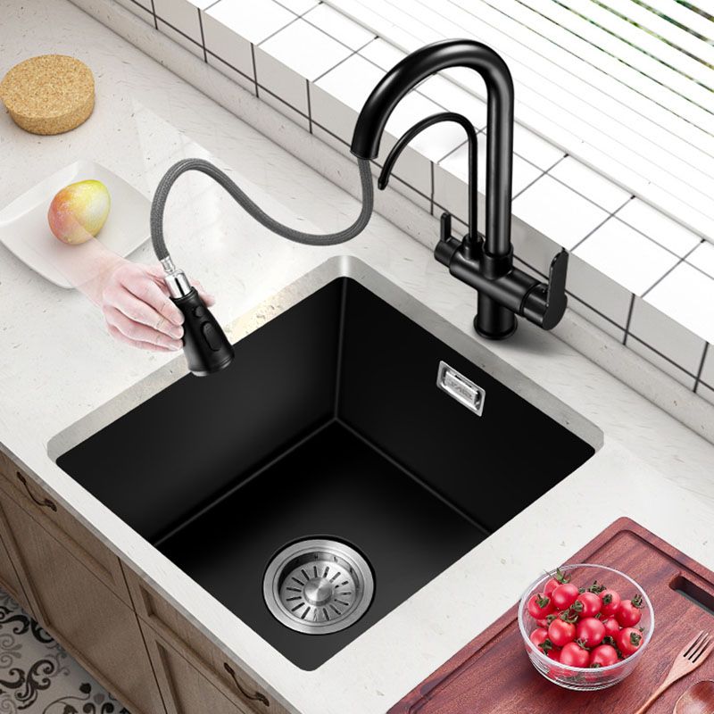 Quartz Kitchen Bar Sink Single Bowl Kitchen Bar Sink with Drain Assembly