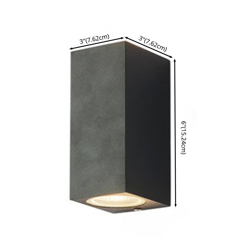 Modern Minimalist Minimalist Wall Monted Aiblowture Metal 2 Luci da parete per parete esterna