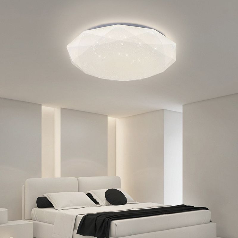 Contemporary Geometrical Flush Mount Ceiling Light Fixture for Bedroom