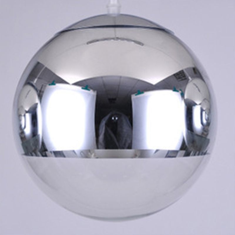 Glass Ball Pendant Lighting Modern 1 Head Hanging Lamp for Dinning Room
