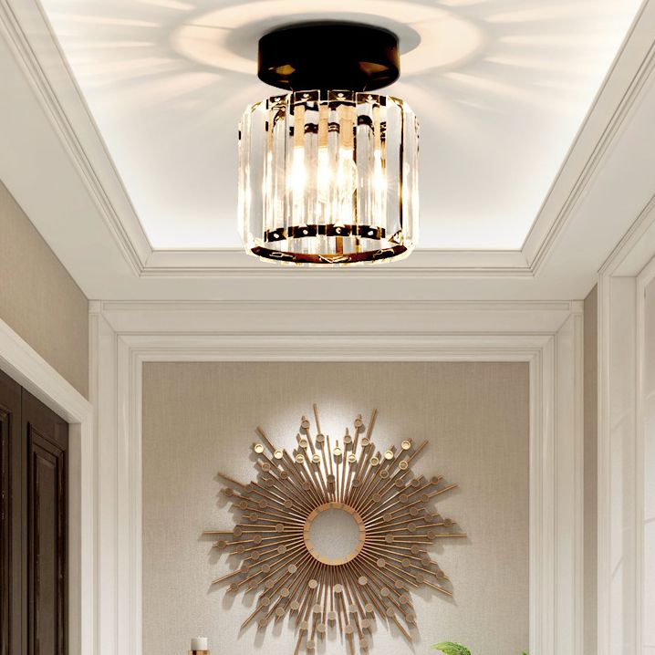 Nordic Ceiling Light Crystal Flush Mount Light Fixture for Bedroom