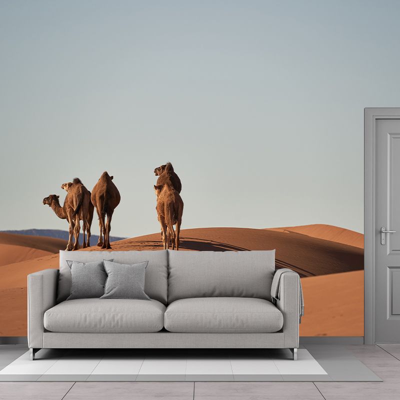Desert Mural Wallpaper for Decoration Simplicity Living Room Wall Covering