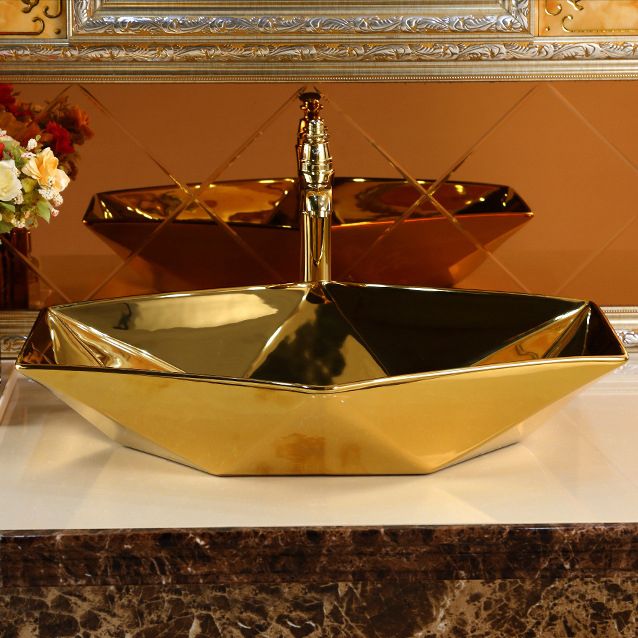 Modern Vessel Lavatory Sink Metal Specialty with Faucet Basin Sink