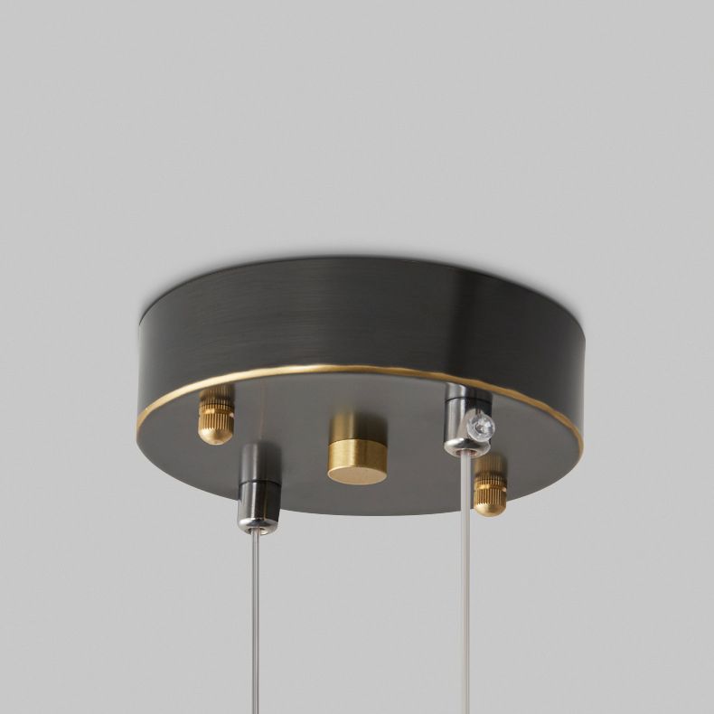 Modern 2-Light Black Kitchen Island Lighting LED Island Pendant Lighting