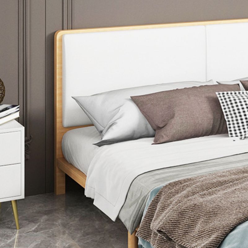 Upholstered High Metal Bed Frame Minimalist Wire-Grid Panel Bed