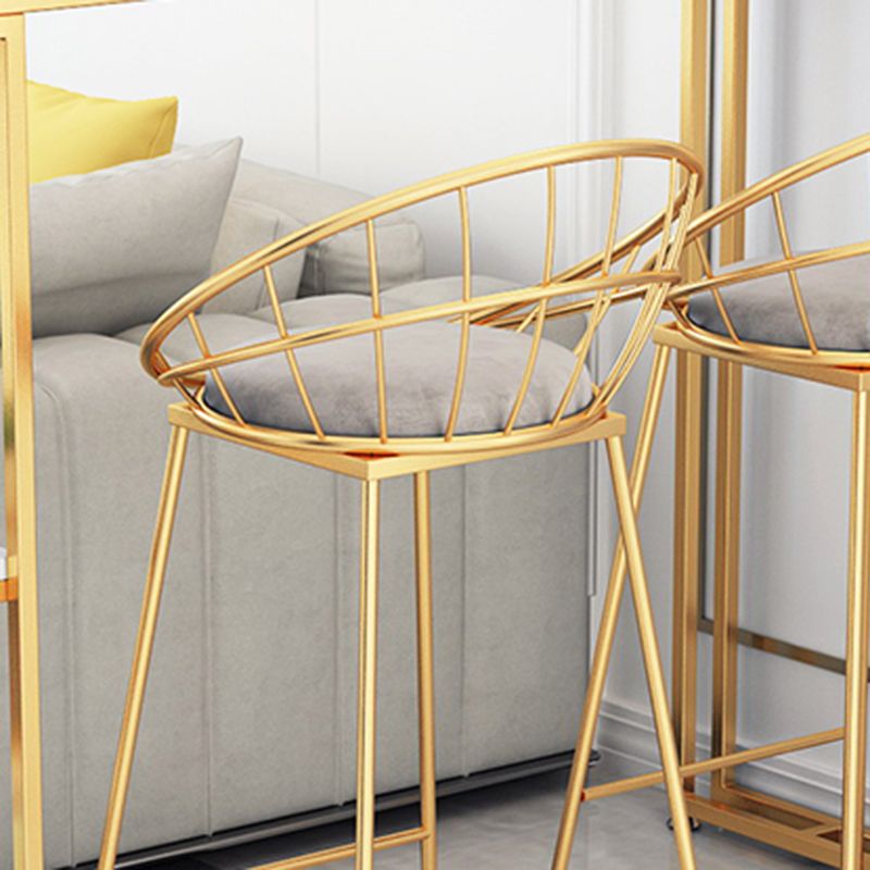 Glam Rectangle Stone Counter Table 1/3 Pieces Bar Table Set for Living Room