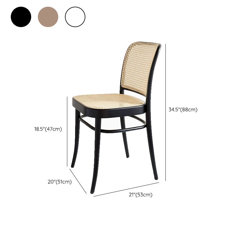 Modern Style Chair Solid Wood Open Back Dining Chair for Home