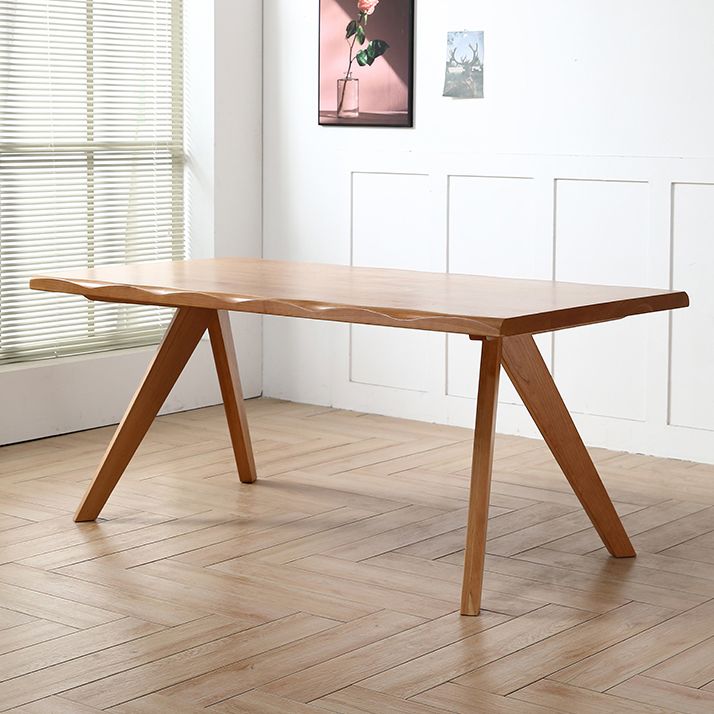 Modern Style Furniture 5/7 Pcs Rectangle Solid Wood Dinette Table with Dining Chair