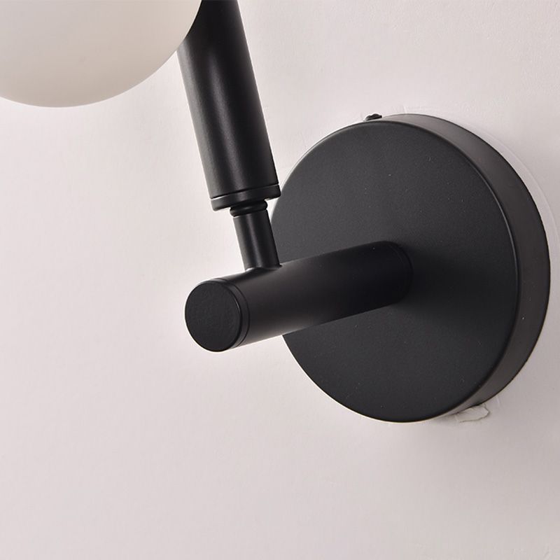 Sfere lampada con applique in vetro Secondo illuminazione da parete in stile minimalista per camera da letto