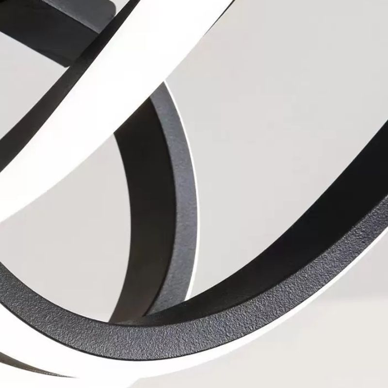 Geometric Semi Flush Light Modern Metal Semi Flush Mount Light Fixture