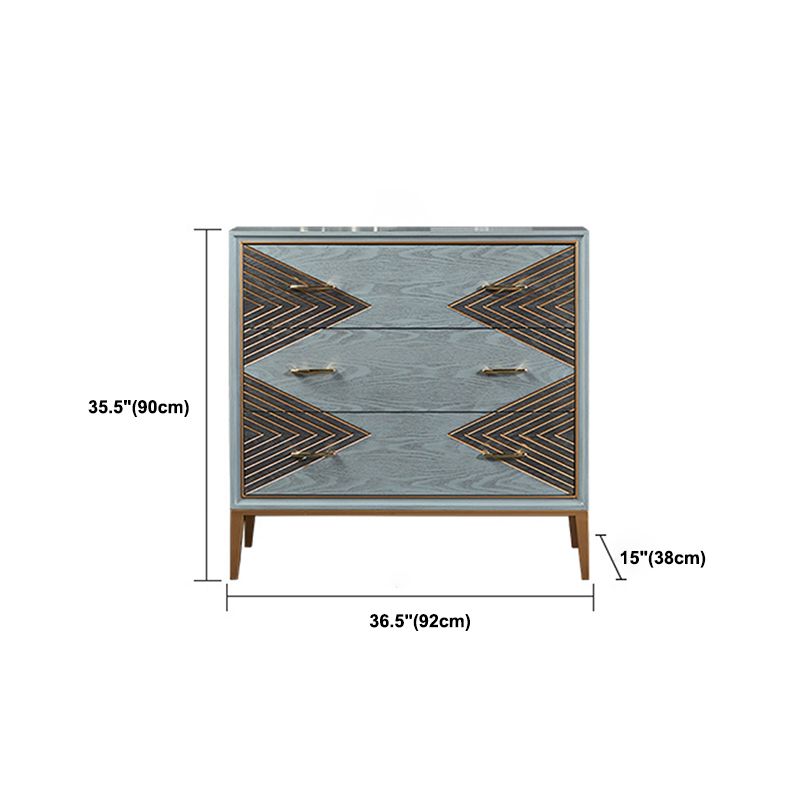 15.6/14.82 Inch Width Glam Storage Chest Manufactured Wood Dresser