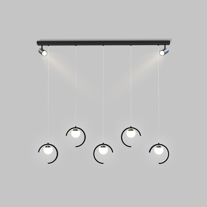 Modern Kitchen Island Lighting Geometric island chandelier lights Metal Chandelier